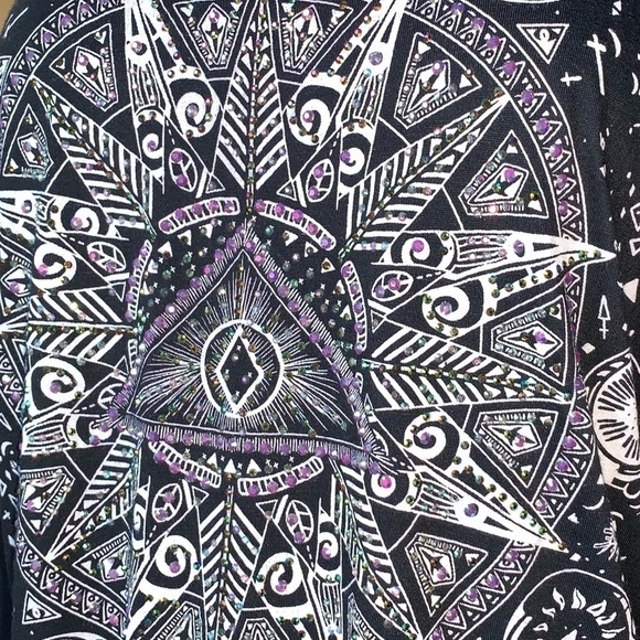 Charlotte Russe Astrology Black Long Sleeve - Picture 8 of 16